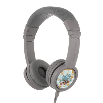 BuddyPhones Explore Plus kabelgebundene Kopfhörer für Kinder (grau)