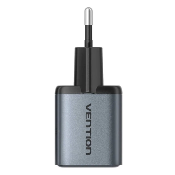 Зарядний пристрій GaN Vention USB-C USB-A 30 Вт сірого кольору