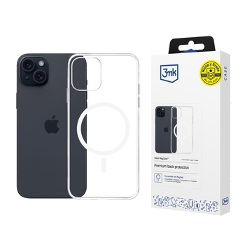 Protective case for Apple iPhone 15 Plus 3mk Clear MagCase