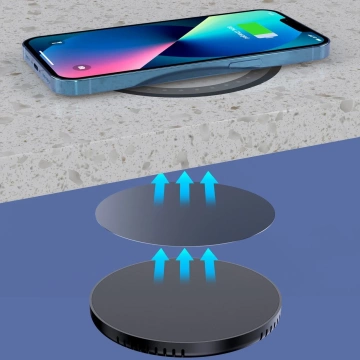 Choetech Untertisch-Induktionsladegerät 10W EU Ladegerät mit Stromkabel schwarz (T590-F)