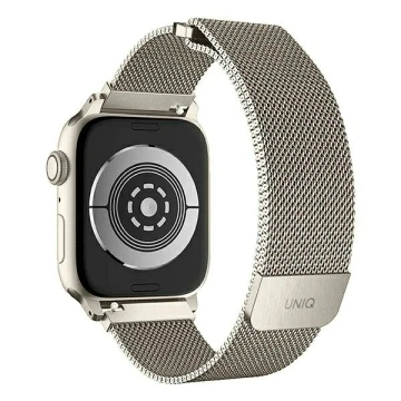 Pasek UNIQ Dante Apple Watch Series 4/5/6/7/8/SE/SE2 38/40/41mm Starlight з нержавіючої сталі
