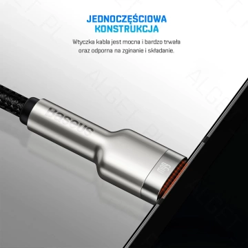 Baseus Cafule Metal Kabel nylonowy USB-C 66W 100cm 