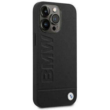 Etui BMW BMHCP14LSLLBK do iPhone 14 Pro 6,1" Leather Stamp