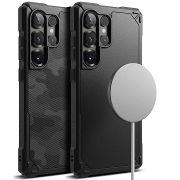 Pouzdro na Samsung Galaxy S25 Ultra Camo Black Ringke Rugged Gear Magnetic MagSafe
