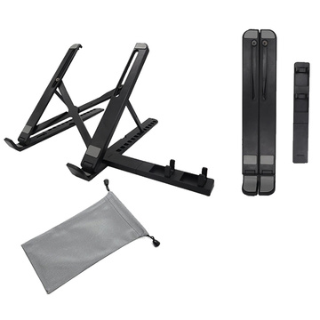 Alogy portable laptop table desk stand phone stand adjustable Black