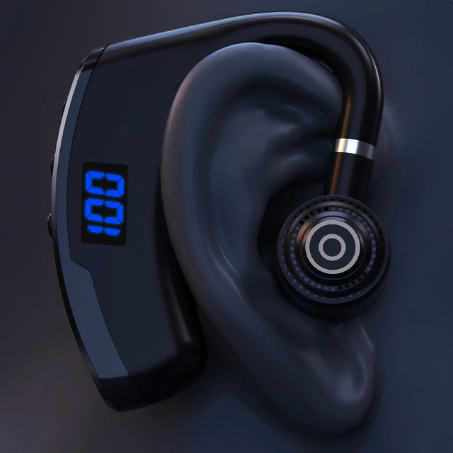 Słuchawka bezprzewodowa do rozmów Bluetooth 4.0 zestaw słuchawkowy do samochodu auta z wyświetlaczem V8 Czarna