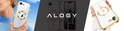 MagSafe Case for Apple iPhone 16 Pro Max Alogy Glamour Luxury Ring Case Gold-Transparent
