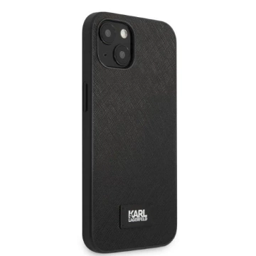Ochranné pouzdro na telefon Karl Lagerfeld KLHCP13MSFMP2K pro Apple iPhone 13 6,1" hardcase black/black Saffiano Plaque