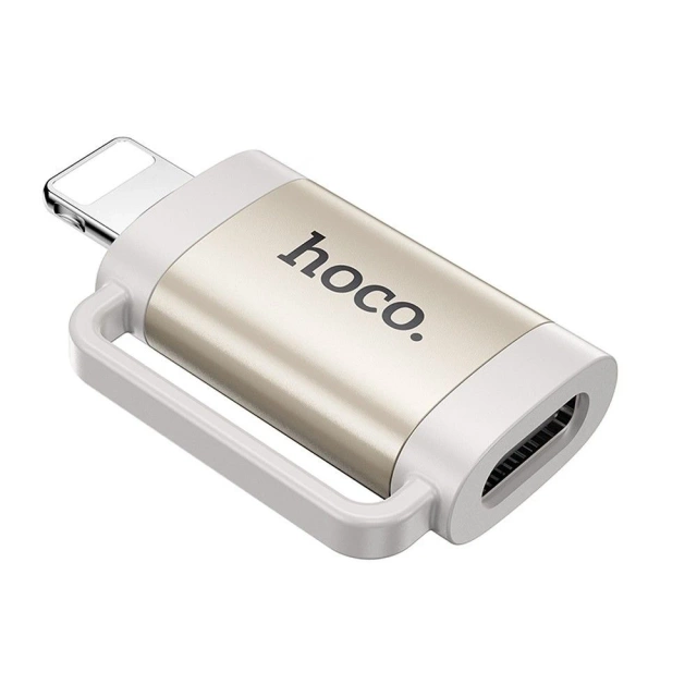 EOL HOCO OTG adaptér Lightning (samec) na Type-C (samica) 2A UA31B sivý