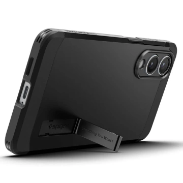 Spigen Tough Armor MagSafe Schutzhülle für Samsung Galaxy S25 Edge, Schwarz