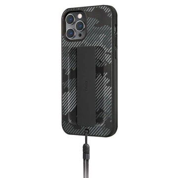 UNIQ pouzdro Heldro pro iPhone 12 Pro Max 6,7" Black Camo/Charcoal Camo Antimicrobial