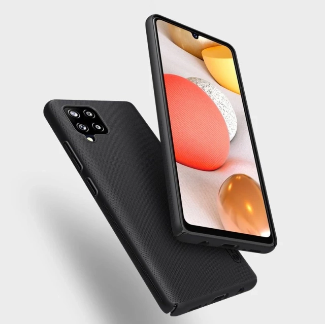 Nillkin Super Frosted Shield vystužený stojan na kryt puzdra pre Samsung Galaxy A42 5G čierny