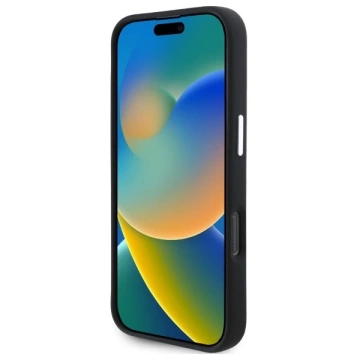 Puzdro Mercedes pre iPhone 16 Pro Max 6,9" pevné silikónové puzdro s tónovým logom MagSafe čierne