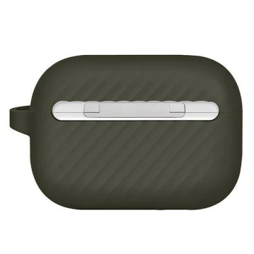 Ochranné pouzdro UNIQ Vencer pro AirPods Pro 2. gen. Silikonově zelená/mechově zelená