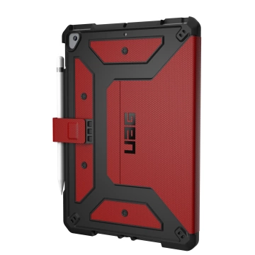 UAG Metropolis - Schutzhülle mit Halter für Apple Pencil für iPad 10.2 "7/8/9 Generation (Magma)
