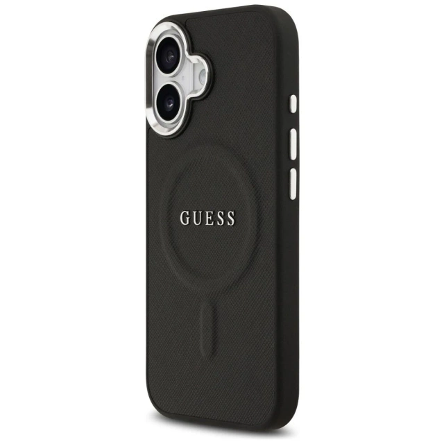 Etui Guess Classic Logo MagSafe na iPhone 17 - Czarny