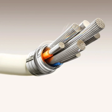 Kabel Joyroom S-A53 3A USB-A - USB-C 2m, fluorescenční béžový