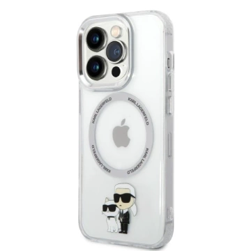 Etui Karl Lagerfeld KLHMP14LHNKCIT do iPhone 14 Pro 6,1" hardcase Iconic Karl&Choupette Magsafe
