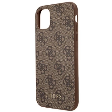 Etui Guess GUHCN61G4GFBR для iPhone 11 6,1" жорсткий чохол 4G Metal Gold Logo