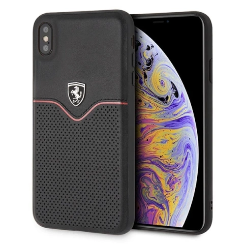 Ferrari iPhone Xs Max čierne/čierne puzdro na telefón Off Track Victory