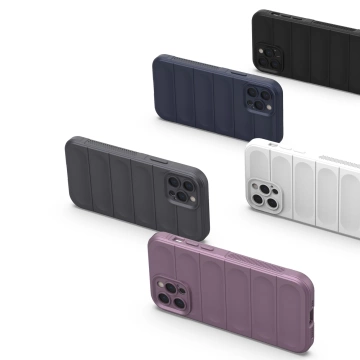 Pouzdro Magic Shield Case pro iPhone 12 Pro s elastickým pancéřovaným rukávem vínové barvy