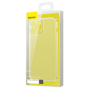 Baseus kryt matného skla pro iphone 13 pro max pevný kryt s gelovým rámečkem průhledný (arws000802)