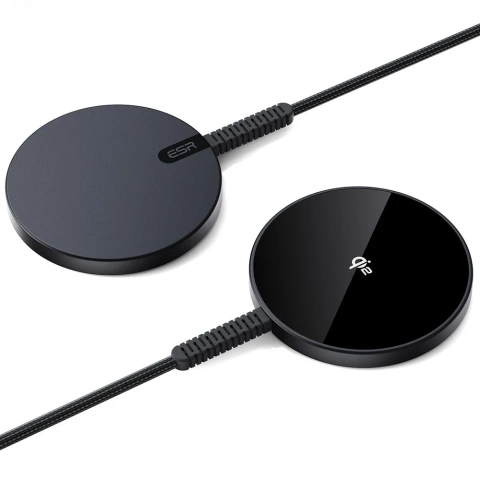 Esr Halolock Qi2 Mini magnetická Magsafe bezdrôtová nabíjačka 15W čierna indukčná nabíjačka