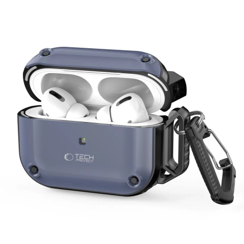 Захисний чохол для навушників Rough Hook для Apple Airpods Pro 1 / 2 Steel Blue