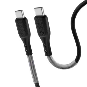Kabel USB-C 240W Forcell F-Energy QC4.0 PD Carbon 1 m czarny