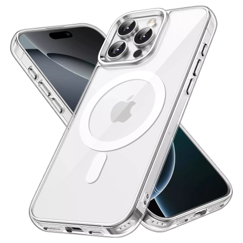 Puzdro pre Apple iPhone 16 Pro Alogy Anti-Shock Hybrid Case pre MagSafe Transparent