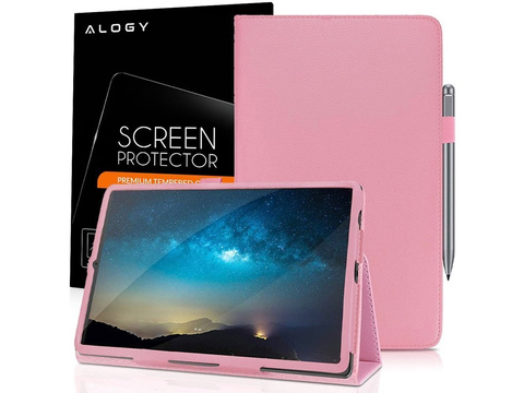 Pouzdro Alogy Tablet Case Stand pro Lenovo M10 Plus 10,3 TB-X606 růžové sklo Alogy Glass