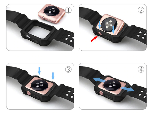 Etui ochronne Alogy z paskiem Armor Case do Apple Watch 4/5/6/SE 44mm