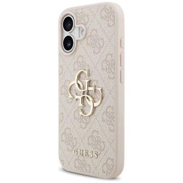Etui Guess Hardcase 4G Big Metal Logo do iPhone 17, różowe