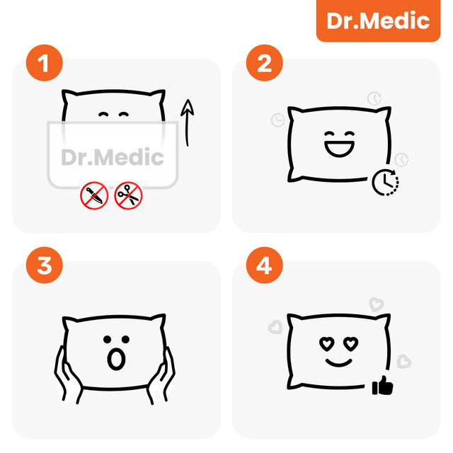 Poduszka do Samochodu pod Głowę Kark Szyję DR.MEDIC ErgoNeck™ Ergonomiczna poduszka na fotel zagłówek krzesło gamingowa do biura auta dla kierowcy pasażera
