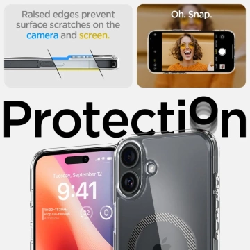 Etui Spigen Ultra Hybrid Mag MagSafe для Apple iPhone 16 Carbon Fiber