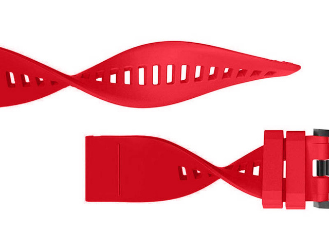 Alogy Carbon Rubber Strap for Garmin Fenix 5/5 Plus/6/6 Pro Raspberry