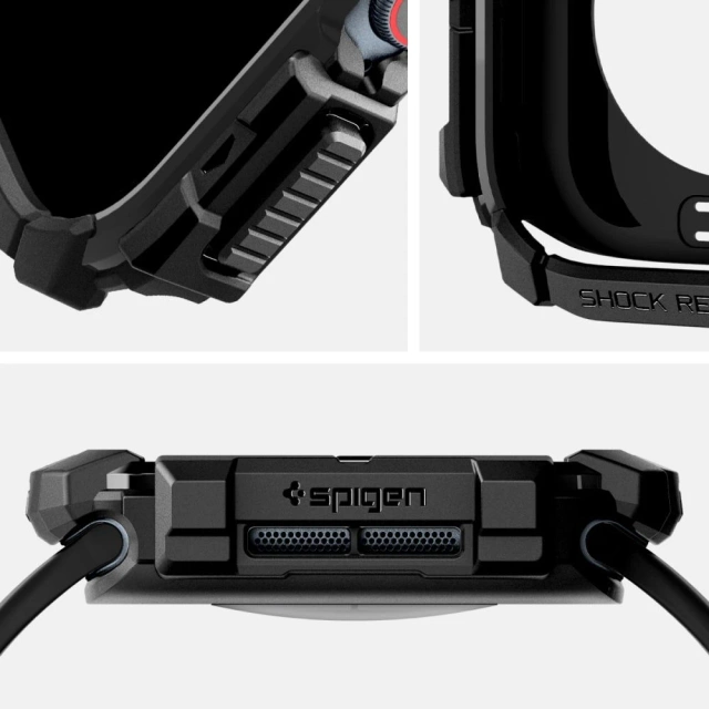 Etui Spigen Rugged Armor ”Pro” для Apple Watch 10 (42 MM) Matte Black