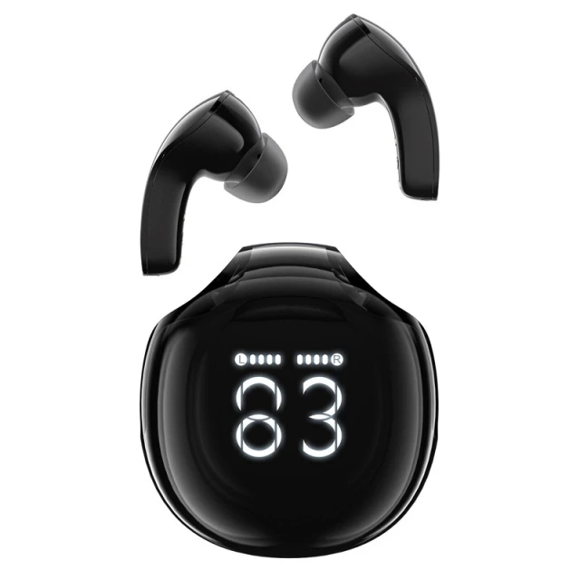 Acefast T9 Bluetooth 5.3 In-Ear Wireless Headphones with Display - Black