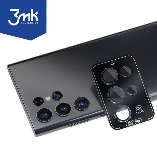 3mk Lens Protection Pro phone lens protector for Samsung Galaxy S23 Ultra Black
