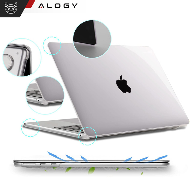 Чохол для Macbook Air 15 M2 2023 A2941 Case Housing Cover Clear Alogy Hard Cover Transparent