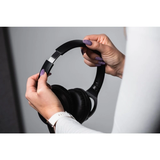 Бездротові накладні навушники Forcell F-Audio Vibe ANC TUYA APP, чорні