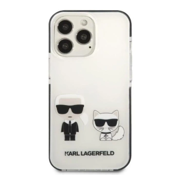 Protective phone case Karl Lagerfeld KLHCP13LTPEKCW for Apple iPhone 13 Pro / 13 6.1" hardcase white/white Karl