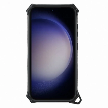 Samsung Rugged Gadget Case for Samsung Galaxy S23 armored cover ring holder stand gray