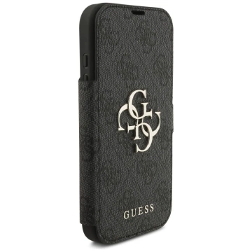Etui Guess Book 4G Metal Logo do iPhone 17 Pro Black