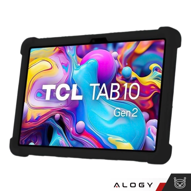 Sklenené puzdro pre TCL TAB 10 Gen2 8496G 10,36" 10,4 puzdro na tablet Silikónové puzdro Alogy Stojan čierne Bez stylusu