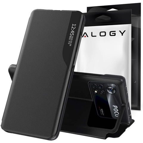 Kožená peňaženka Alogy Smart View Cover Flip pre Xiaomi Poco X4 Pro 5G