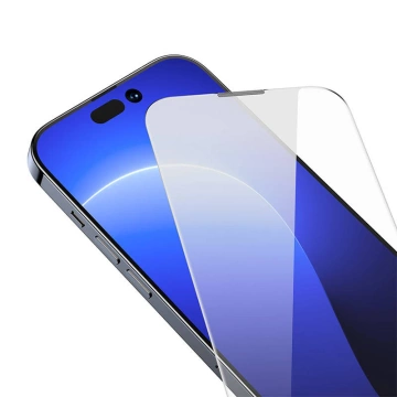 Tempered glass with anti-dust coating 0.3mm Baseus Crystal for iPhone 14 Pro (2pcs)
