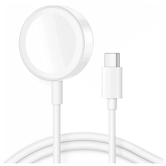 Alogy magnetický QI indukční nabíjecí kabel pro Apple Watch USB-C typ C 100cm 1M bílý