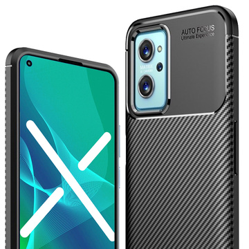 Case for Realme 9i Alogy Rugged Armor TPU case Carbon Black Glass