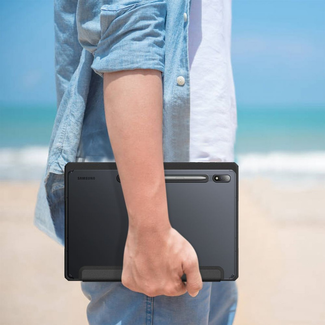 Kryštálové puzdro Etui Infiland pre Samsung Galaxy Tab S7 FE 5G 12.4 T730 / T736B čierne